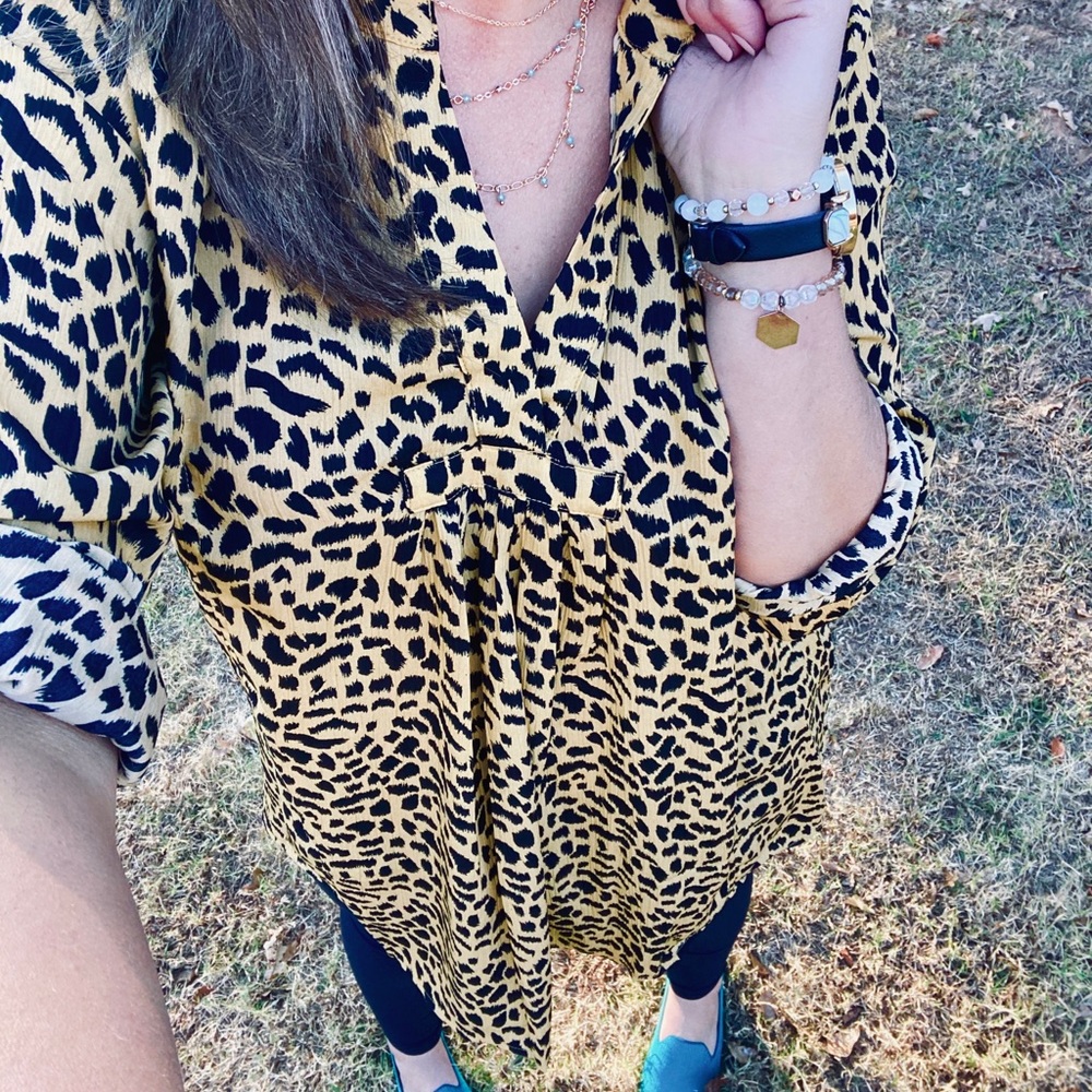 Leopard Luna Tunic